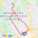 Montford 5k route map