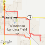 Almost 9 miles route map