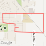 Jerry running today route route map