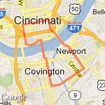 5.5 Miler Downtown route map