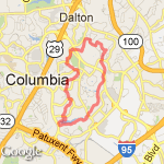 Elkhorn 10-miler route map