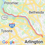 14 Great Falls to Teddy route map