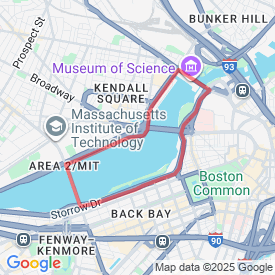 Run run run - 6.44 Km route in Boston