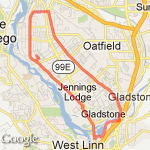 Oak Grove 12 loop route map