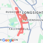 Birchfields park run + old hall lane route map