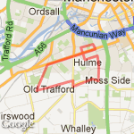 Hulme 5K route map