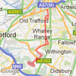 15k Southern Cem/Water Park route map