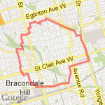 6 miles - Wychwood Park route map