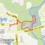 sikome/mckenzie golf course  route map