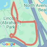 5K run route map