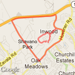 8 mile loop route map