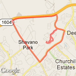 8 mile loop route map