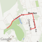 5km base borden Oct 23 route map