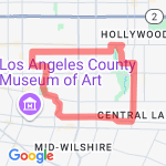 Wilshire Country Club Loop route map