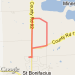 Gravel run w/ BIG hill route map