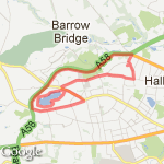 Moss Bank Way/Old Kiln Lane/Doffcocker/church rd route map