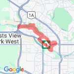 Cycling on May 22, 2025 at 857 AM route map