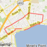 8.24km north/east end route map