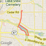 Shaker Nature Center route map