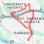 Cycling on Oct 24, 2025 at 158 PM route map