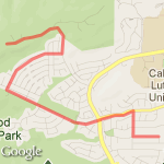 Run/Walk up Wildwood route map