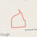 The 1 Miler route map