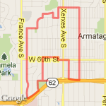 4 mile route map