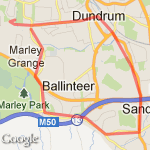 Dundrum Shopping centre route map