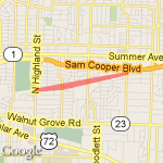 High Point Route route map