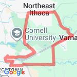 Golf Course Hanshaw route map