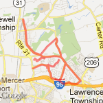 Final 20 Miler route map