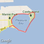 Castle Island route map
