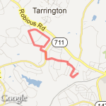 5 mile Powderham Loop route map