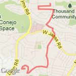 Tarantula Hill Run route map