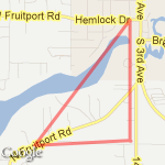 Fruitport Park  route map