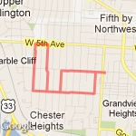 9/30/11 Run route map