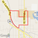 Extended Campus Loop route map