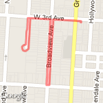 9/28/11 Run route map