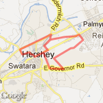 Hershey 11.85 route map