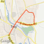 5 mile round troy route map