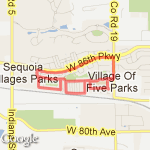 Around Neighborhood an a Half route map