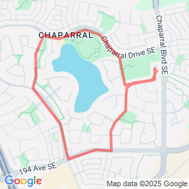 Longer Run - 4.00 Km route in chaparral calgary