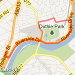 duthie park route map