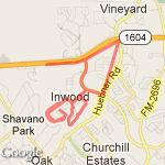 8 mile loop route map