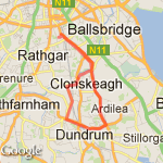 Cycle 1: Dublin route map