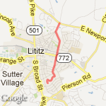 about 3.5 mile route map