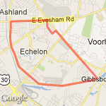 Gibbsboro route map