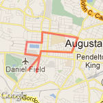 Augusta State route map