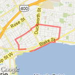 6.12 km Thurs night 6:45 option route map