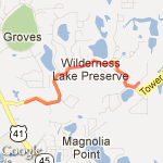 From house to ranger station route map